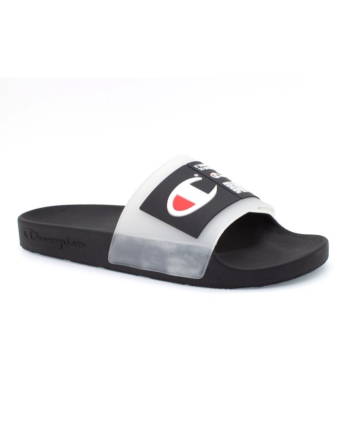 Champion Badslippers Heren - Wit/Zwart - Ipo ( 418056-IBQ )